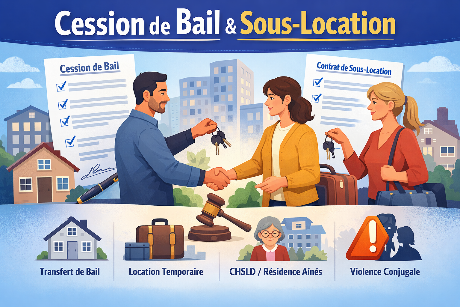 Cession d’un bail ou sous-location Cession bail et sous-location