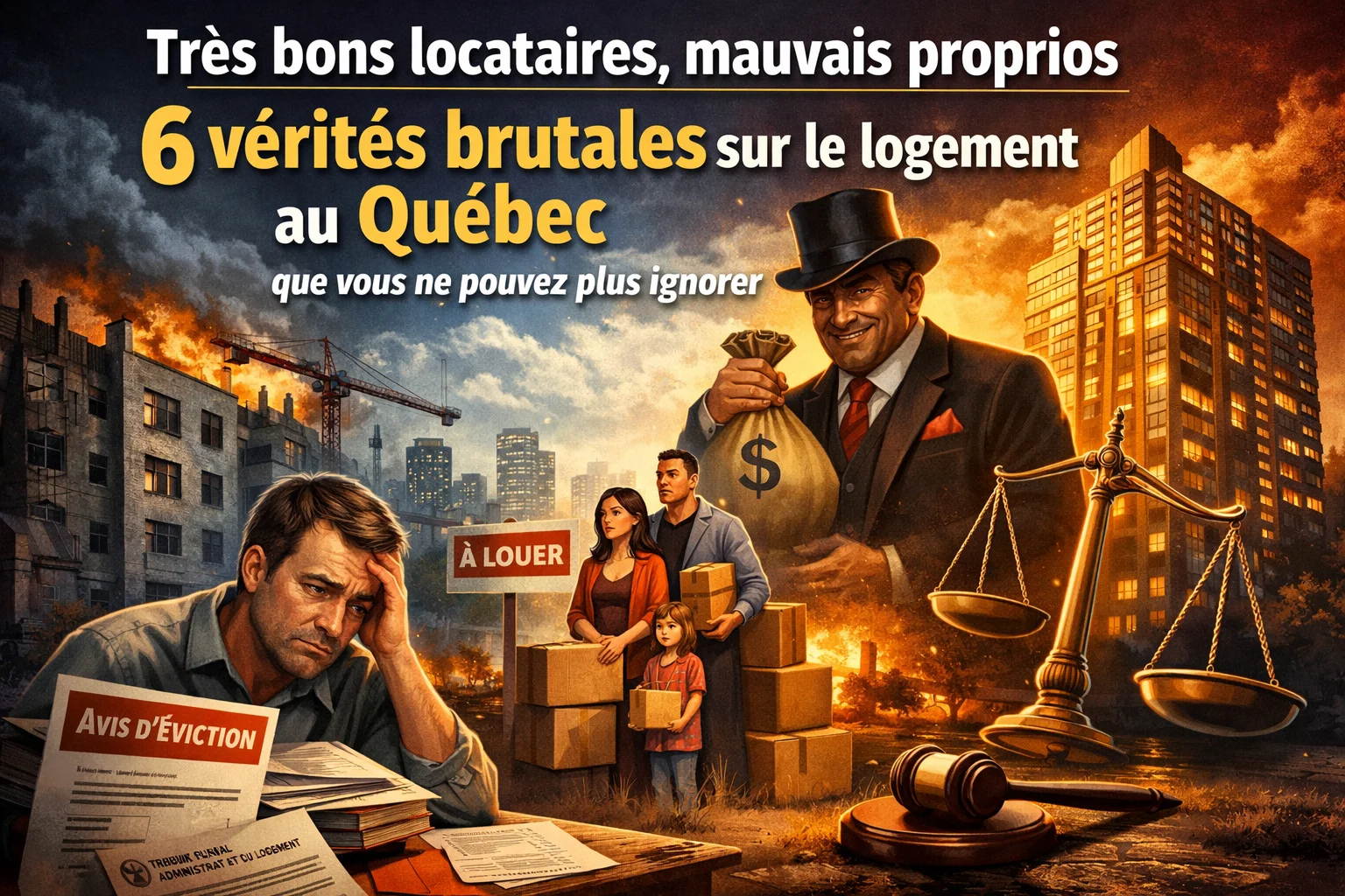 Très bons locataires, mauvais proprios : 6 vérités brutales sur le logement au Québec que vous ne pouvez plus ignorer Logement Québec : six vérités brutales