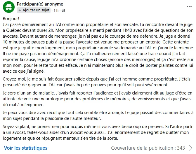 Très bons locataires, mauvais proprios : 6 vérités brutales sur le logement au Québec que vous ne pouvez plus ignorer Affaire locataire propriétaire TAI Québec